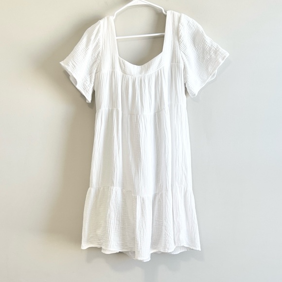 Rails Valentina Square Neck Tiered Cotton Mini Dress - Picture 2 of 5